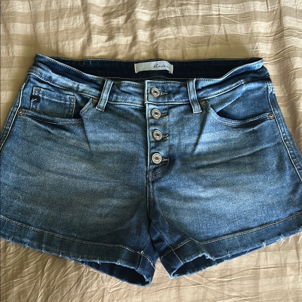KanCan Blue Jean Shorts Mid-Thigh Casual